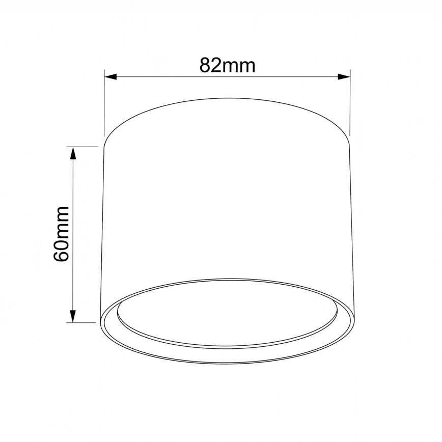 BRILAGI - Badezimmer-Spot SMOOTH 1xGX53/15W/230V 60x82 mm Eichen-Dekor IP54