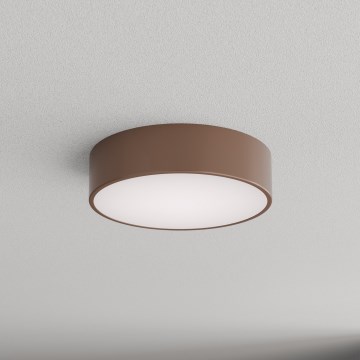 Brilagi - Badezimmer-Deckenleuchte CLARE mit Bewegungs- und Dämmerungssensor 2xE27/24W/230V Ø 30 cm Braun IP54