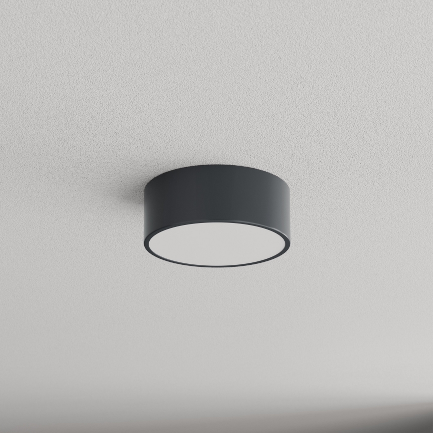 Brilagi - Badezimmer-Deckenleuchte mit Bewegungs- und Dämmerungssensor CLARE 1xE27/24W/230V Ø 20 cm anthrazit IP54