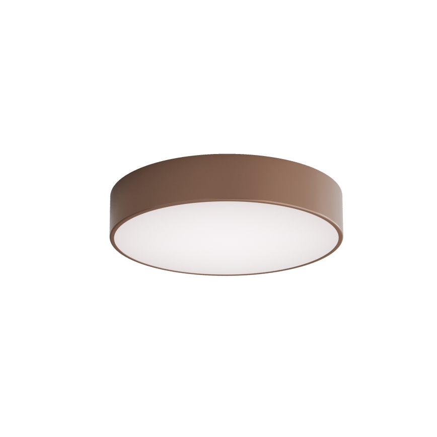 Brilagi - Deckenleuchte für Badezimmer mit Bewegungs- und Dämmerungssensor CLARE 3xE27/24W/230V Ø 40 cm braun IP54