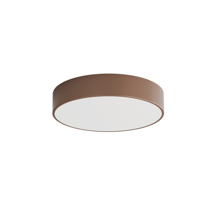Brilagi - Deckenleuchte für Badezimmer mit Bewegungs- und Dämmerungssensor CLARE 3xE27/24W/230V Ø 40 cm braun IP54