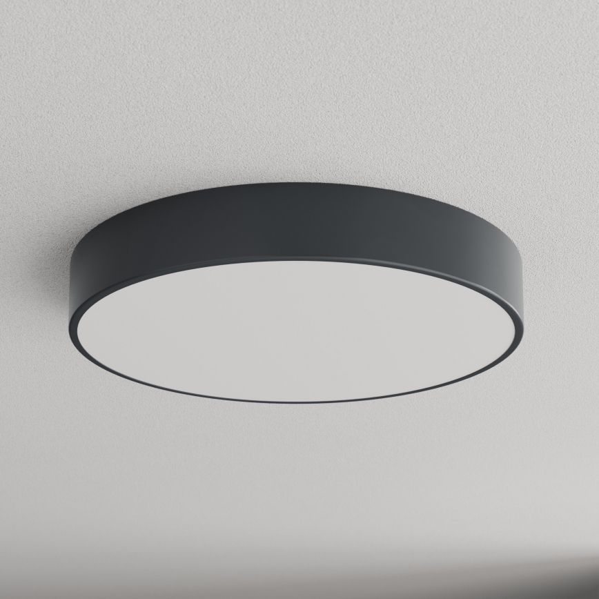 Brilagi - Deckenleuchte für Badezimmer CLARE mit Bewegungs- und Dämmerungssensor 4xE27/24W/230V Ø 50 cm anthrazit IP54
