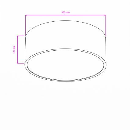 Brilagi - Badezimmer-Deckenleuchte POOL 2xE27/15W/230V Ø 30 cm IP54 schwarz