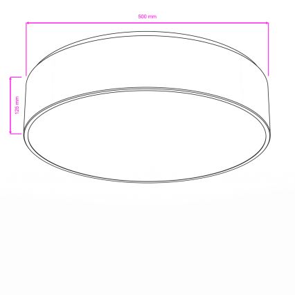 Brilagi - Badezimmer-Deckenleuchte POOL 4xE27/15W/230V Ø 50 cm IP54 weiß