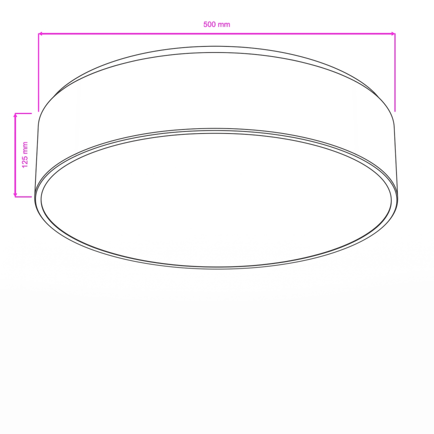 Brilagi - Badezimmer-Deckenleuchte POOL 4xE27/15W/230V Ø 50 cm IP54 weiß