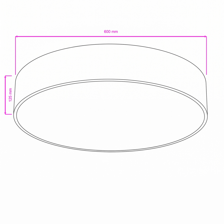 Brilagi - Badezimmer-Deckenleuchte POOL 5xE27/15W/230V Ø 60 cm IP54 weiß