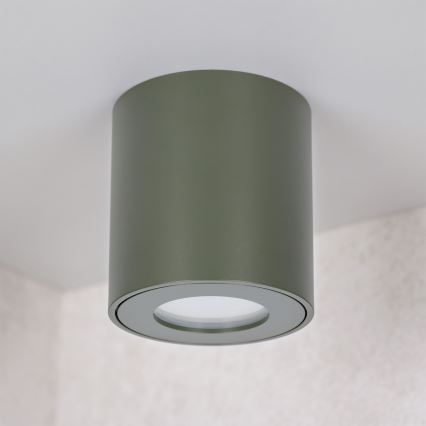 BRILAGI - Badezimmer-Einbaustrahler MIA 1xGU10/30W/230V 60x82 mm 84x80 mm dunkelgrün IP54