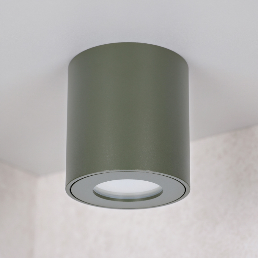 BRILAGI - Badezimmer-Einbaustrahler MIA 1xGU10/30W/230V 60x82 mm 84x80 mm dunkelgrün IP54