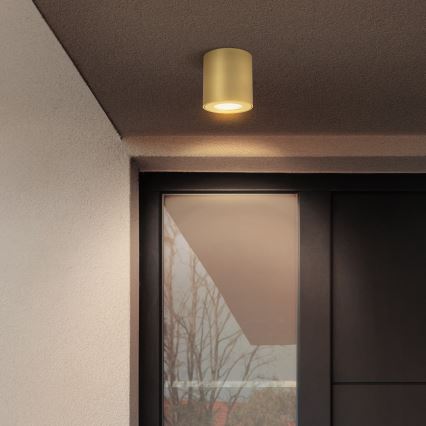 Brilagi - Badezimmer-Einbaustrahler MIA 1xGU10/30W/230V 84x80 mm goldfarben IP54