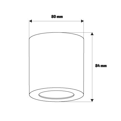 Brilagi - Badezimmer-Einbaustrahler MIA 1xGU10/30W/230V 84x80 mm goldfarben IP54