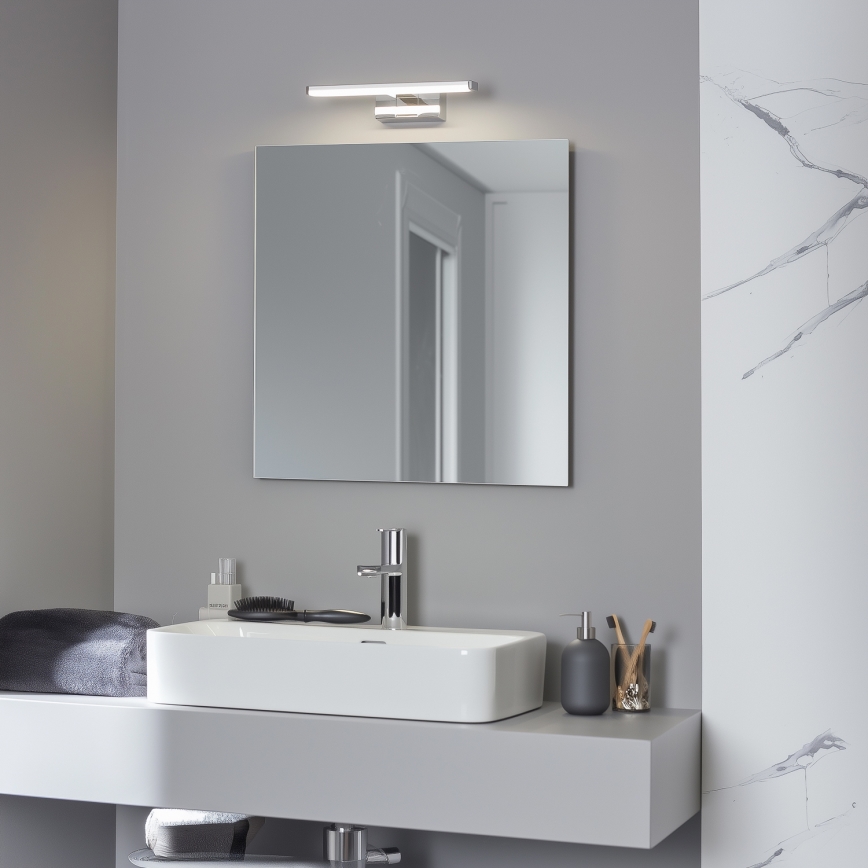 Brilagi - LED-Spiegelleuchte für Badezimmer 3-in-1 VESTRA LED/6W/230V 30 cm IP44 glänzender Chrom