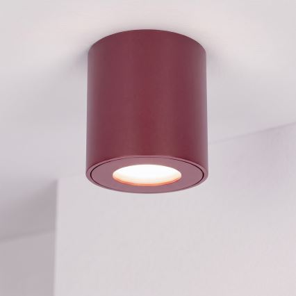 BRILAGI - Badezimmer-Spot MIA 1xGU10/30W/230V 84x80 mm burgunderrot IP54