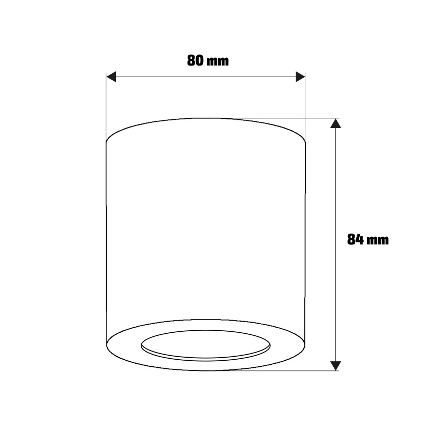 Brilagi - Badezimmer-Spot MIA 1xGU10/30W/230V 84x80 mm glänzender Chrom IP54