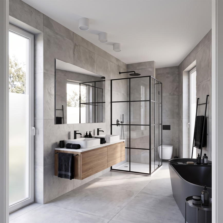 BRILAGI - Badezimmer-Spotleuchte SMOOTH 1xGX53/15W/230V 60x82 mm weiß IP54