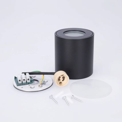 BRILAGI - Badezimmerstrahler MIA 1xGU10/30W/230V 84x80 mm schwarz IP54