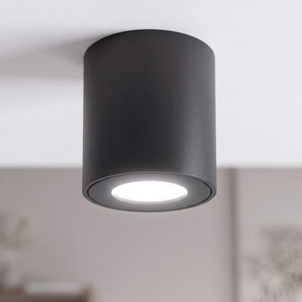 BRILAGI - Badezimmerstrahler MIA 1xGU10/30W/230V 84x80 mm schwarz IP54
