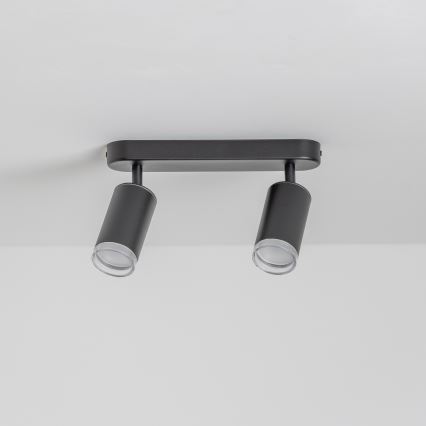 Brilagi - Badezimmerstrahler SELE 2xGU10/30W/230V IP44 schwarz
