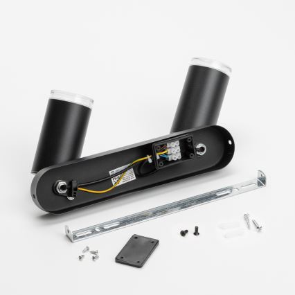 Brilagi - Badezimmerstrahler SELE 2xGU10/30W/230V IP44 schwarz