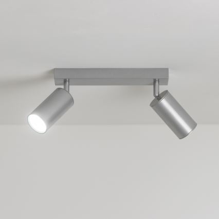 Brilagi - Badezimmerstrahler SELE 2xGU10/30W/230V IP44 silbern