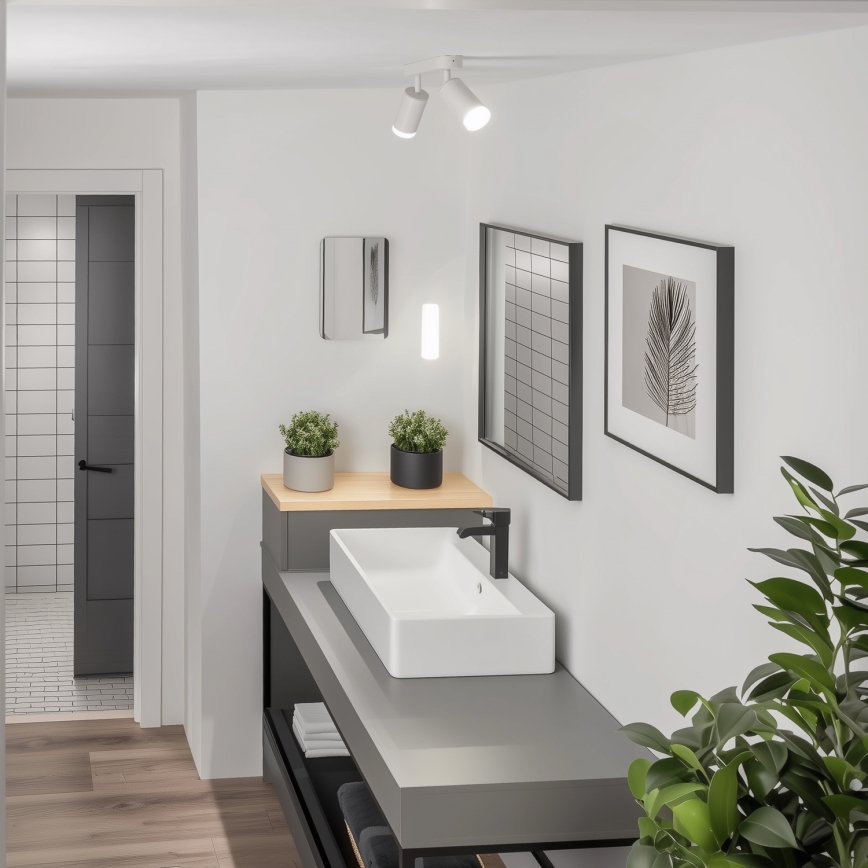 Brilagi - Badezimmerstrahler SELE 2xGU10/30W/230V IP44 weiß