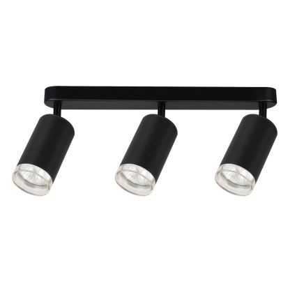 Brilagi - Badezimmerstrahler SELE 3xGU10/30W/230V IP44 schwarz