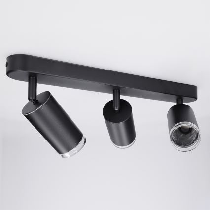 Brilagi - Badezimmerstrahler SELE 3xGU10/30W/230V IP44 schwarz