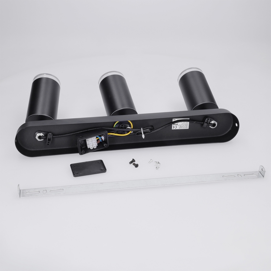 Brilagi - Badezimmerstrahler SELE 3xGU10/30W/230V IP44 schwarz