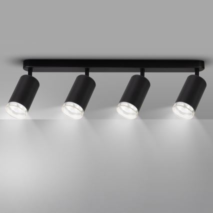 Brilagi - Badezimmerstrahler SELE 4xGU10/30W/230V IP44 schwarz