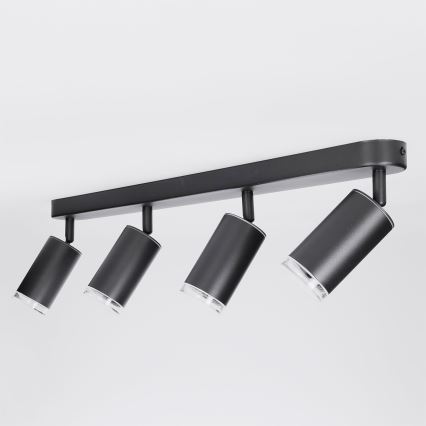 BRILAGI - Badezimmerstrahler SELE 4xGU10/30W/230V IP44 schwarz