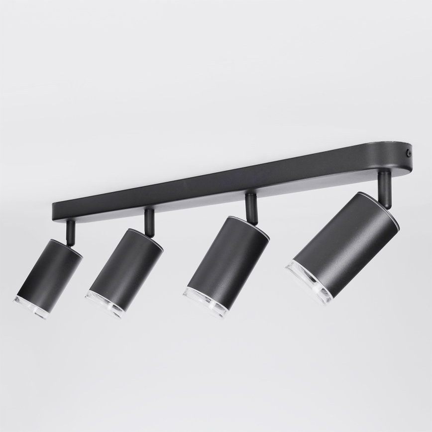 BRILAGI - Badezimmerstrahler SELE 4xGU10/30W/230V IP44 schwarz