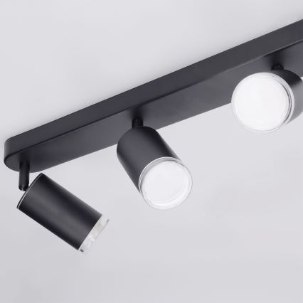 BRILAGI - Badezimmerstrahler SELE 4xGU10/30W/230V IP44 schwarz