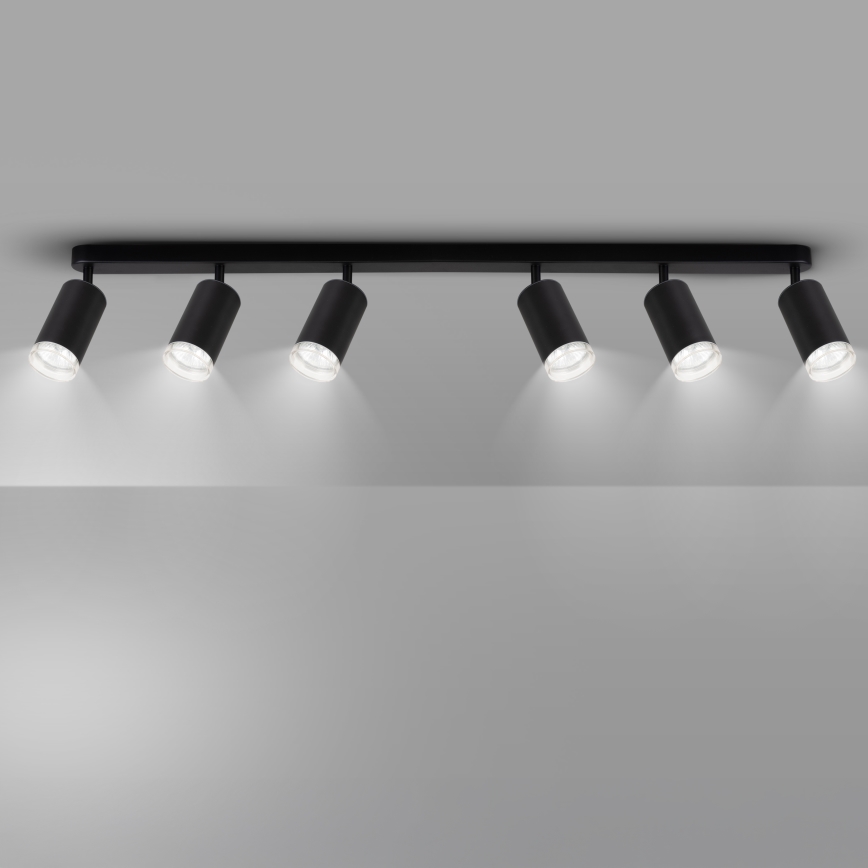 Brilagi - Badezimmerstrahler SELE 6xGU10/30W/230V IP44 schwarz