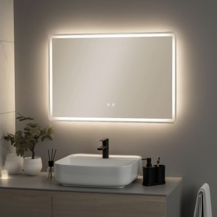 Brilagi - LED-beheizter Badezimmerspiegel BELLA LED/19W/230V 60x90 cm IP44 CRI 90 dimmbar + CCT