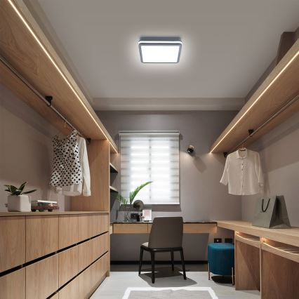 Brilagi - LED Außenleuchte mit Bewegungsmelder BENE LED/24W/230V 26x26 cm Anthrazit IP54