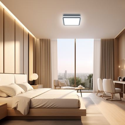 Brilagi - LED Außenleuchte mit Bewegungsmelder BENE LED/24W/230V 26x26 cm Anthrazit IP54