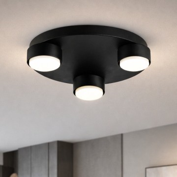 Brilagi - Deckenleuchte 3xGX53/12W/230V Ø 30 cm schwarz
