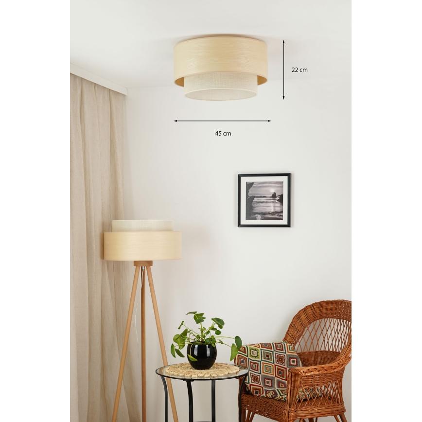 Brilagi - Deckenleuchte ARIZONA BOHO 1xE27/15W/230V d 45 cm beige