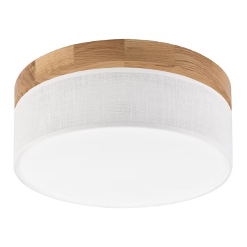 Brilagi - Deckenleuchte BELLADONNA LED/20W/230V, Durchmesser 30 cm, weiß/Eiche