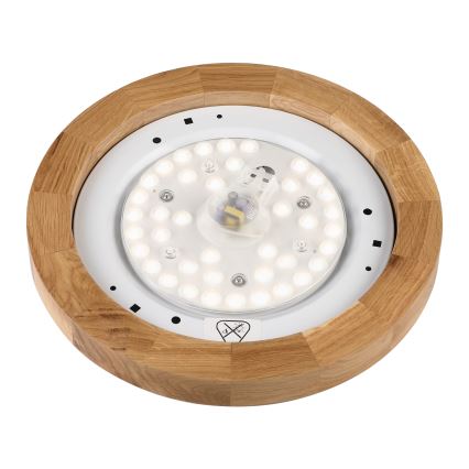 Brilagi - Deckenleuchte BELLADONNA LED/20W/230V, Durchmesser 30 cm, weiß/Eiche