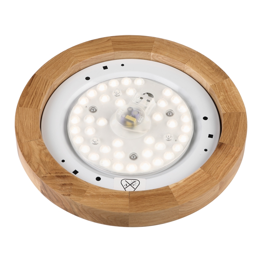 Brilagi - Deckenleuchte BELLADONNA LED/20W/230V, Durchmesser 30 cm, weiß/Eiche