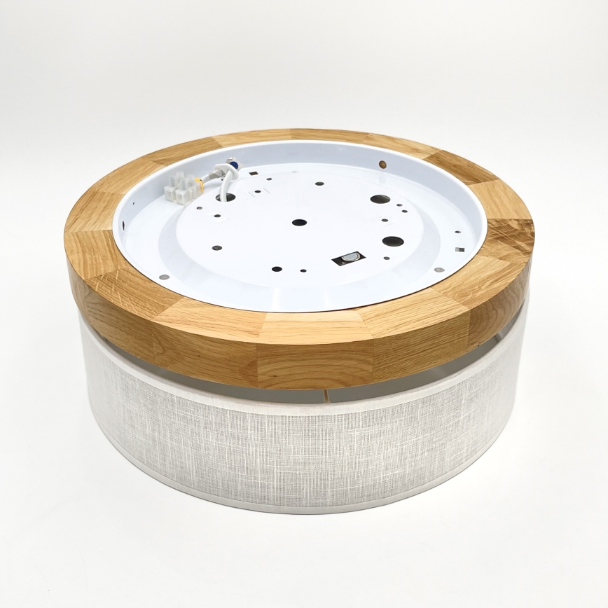 Brilagi - Deckenleuchte BELLADONNA LED/20W/230V, Durchmesser 30 cm, weiß/Eiche