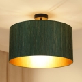 Brilagi - Deckenleuchte BOSTON ROLLER 1xE27/15W/230V Ø 45 cm Stroh grün/gold