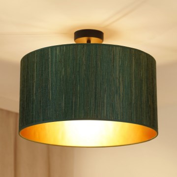 Brilagi - Deckenleuchte BOSTON ROLLER 1xE27/15W/230V Ø 45 cm Stroh grün/gold