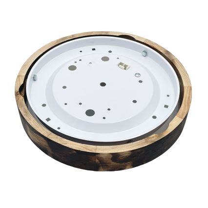 Brilagi - Deckenleuchte CARVALHO SLIM SMOKEY 1xE27/60W/230V Eiche Ø 27,5 cm