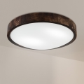 Brilagi - Deckenleuchte CARVALHO SLIM SMOKEY 2xE27/60W/230V Eiche Ø 37,5 cm
