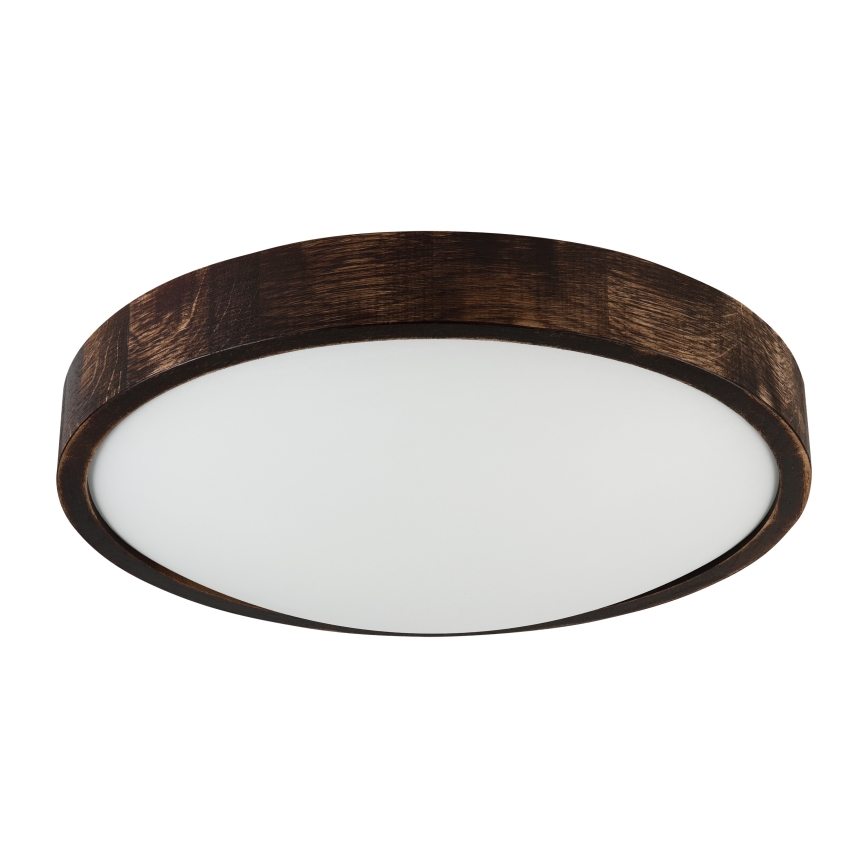 Brilagi - Deckenleuchte CARVALHO SLIM SMOKEY 2xE27/60W/230V Eiche Ø 37,5 cm
