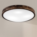Brilagi - Deckenleuchte CARVALHO SLIM SMOKEY 3xE27/60W/230V Eiche Ø 47,5 cm