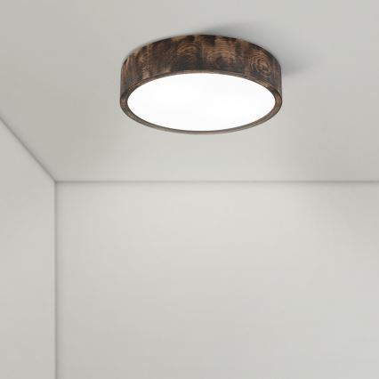Brilagi - Deckenleuchte CARVALHO SMOKEY 2xE27/60W/230V Eiche Ø 37,5 cm