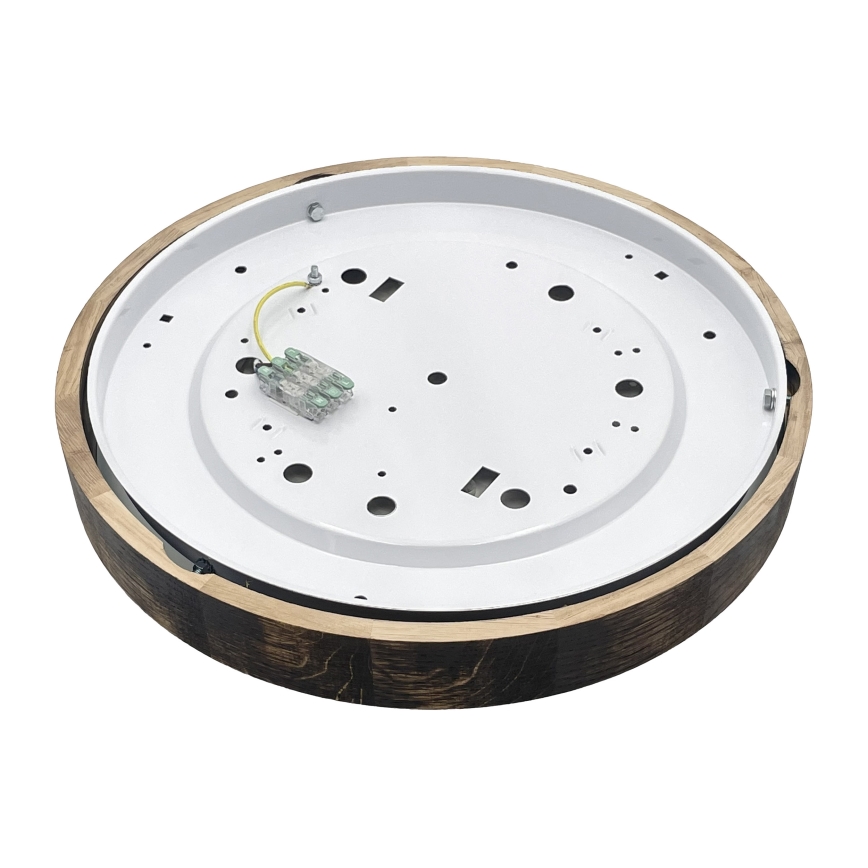 Brilagi - Deckenleuchte CARVALHO SMOKEY 3xE27/60W/230V Eiche, Ø 47,5 cm