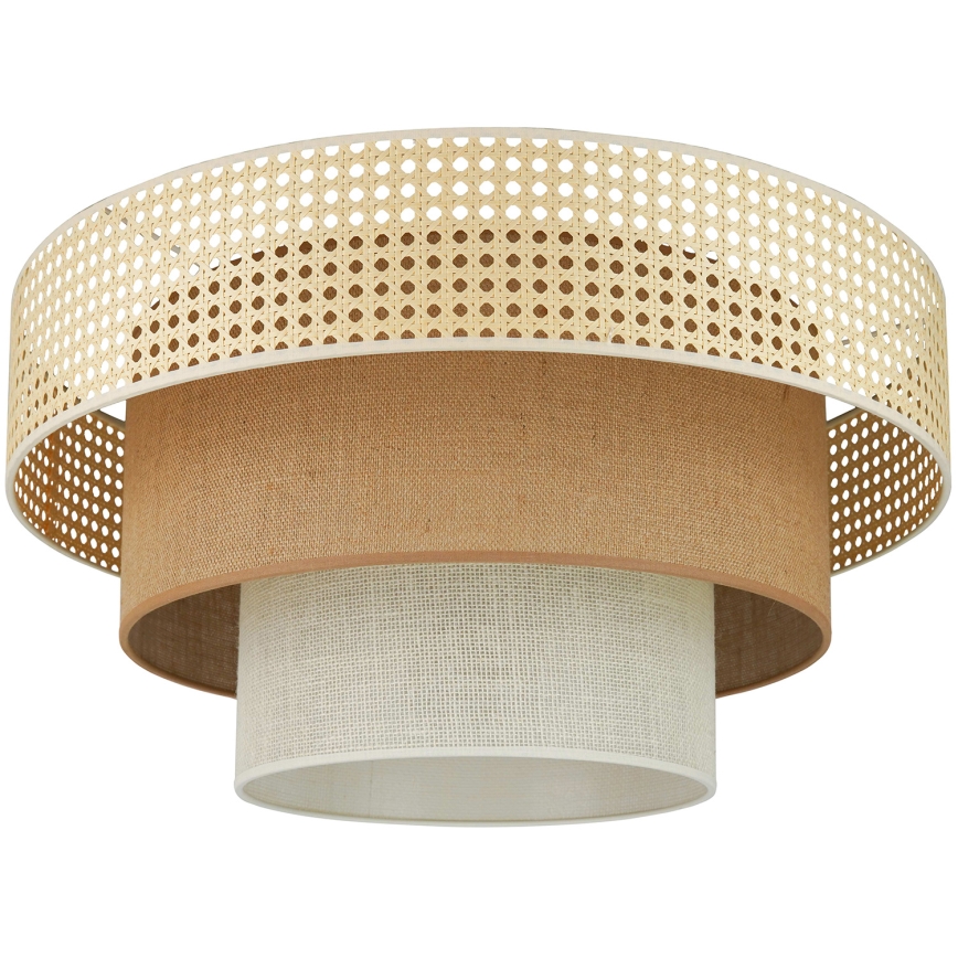 Brilagi - Deckenleuchte CEDAR LUNETA 1xE27/15W/230V d 45 cm beige/braun/cremefarben